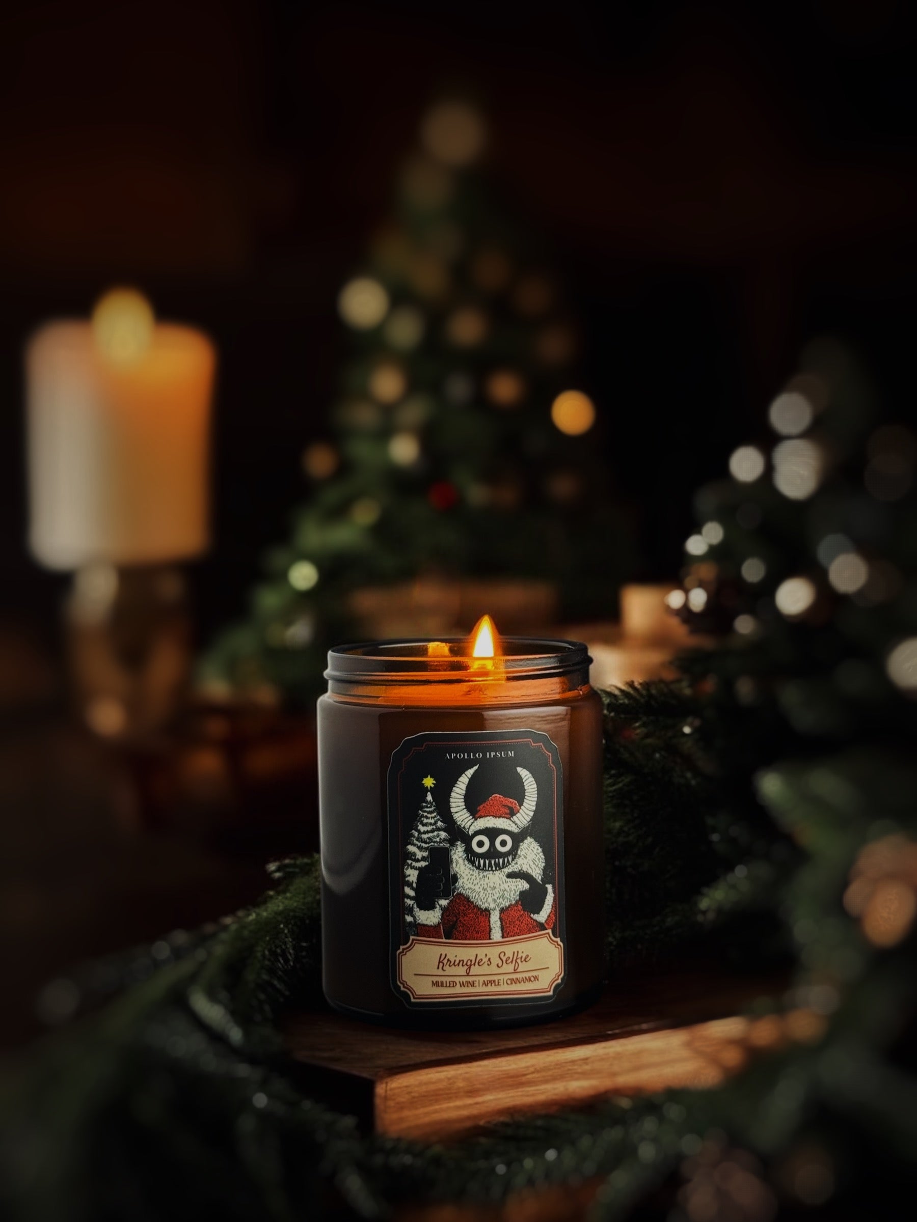 Kringles Krampus Candles