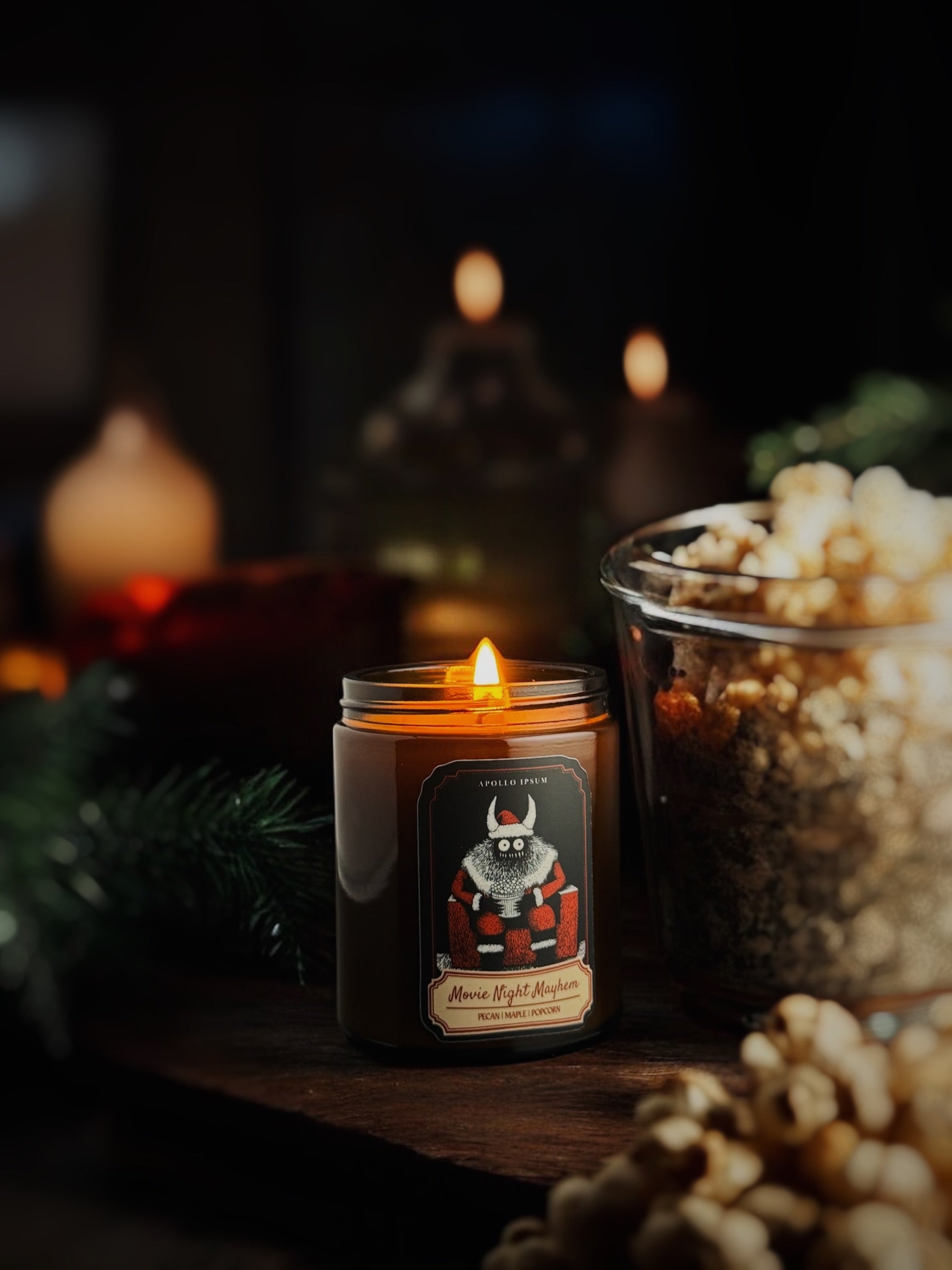 Kringles Krampus Candles