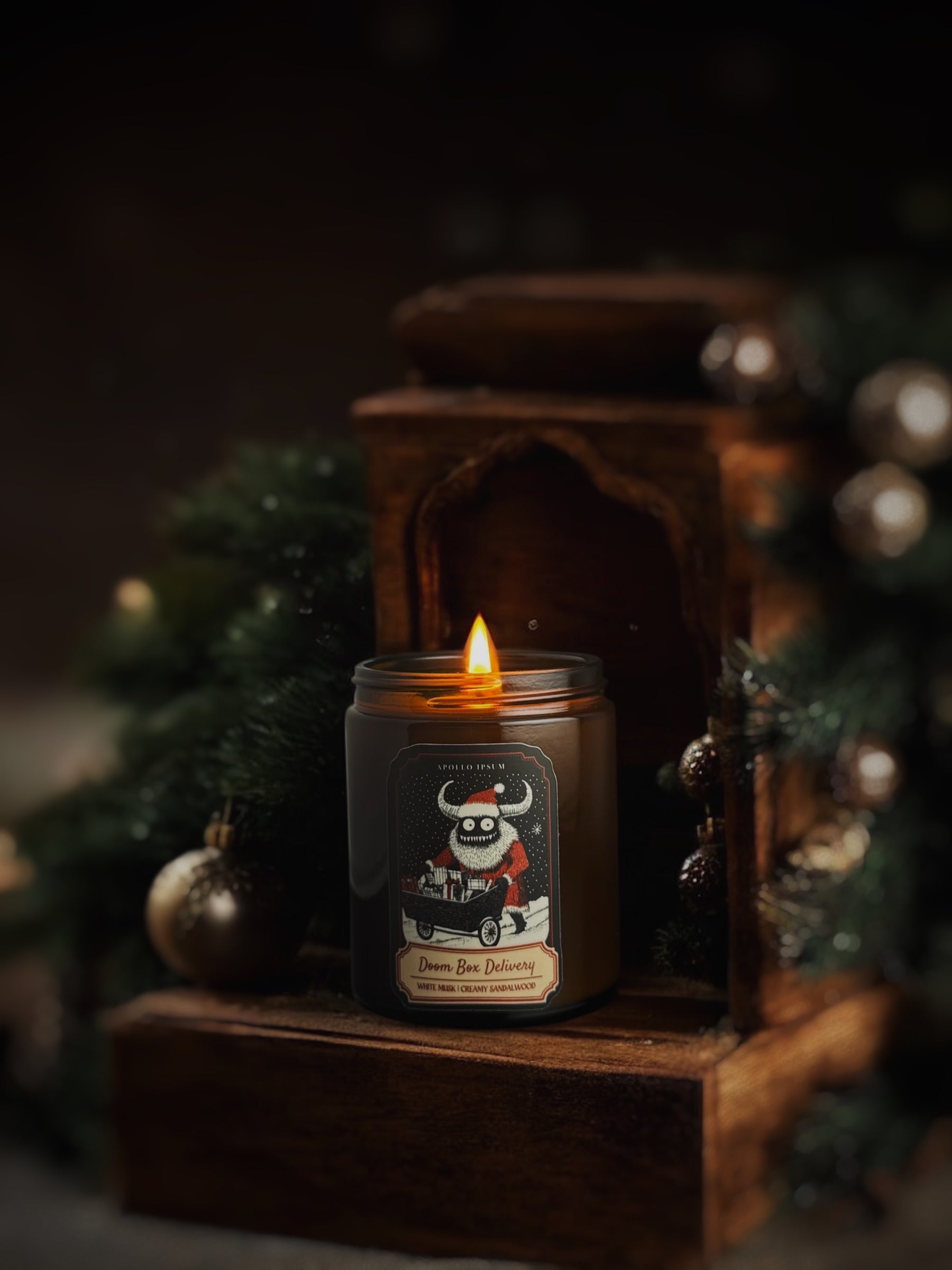Kringles Krampus Candles