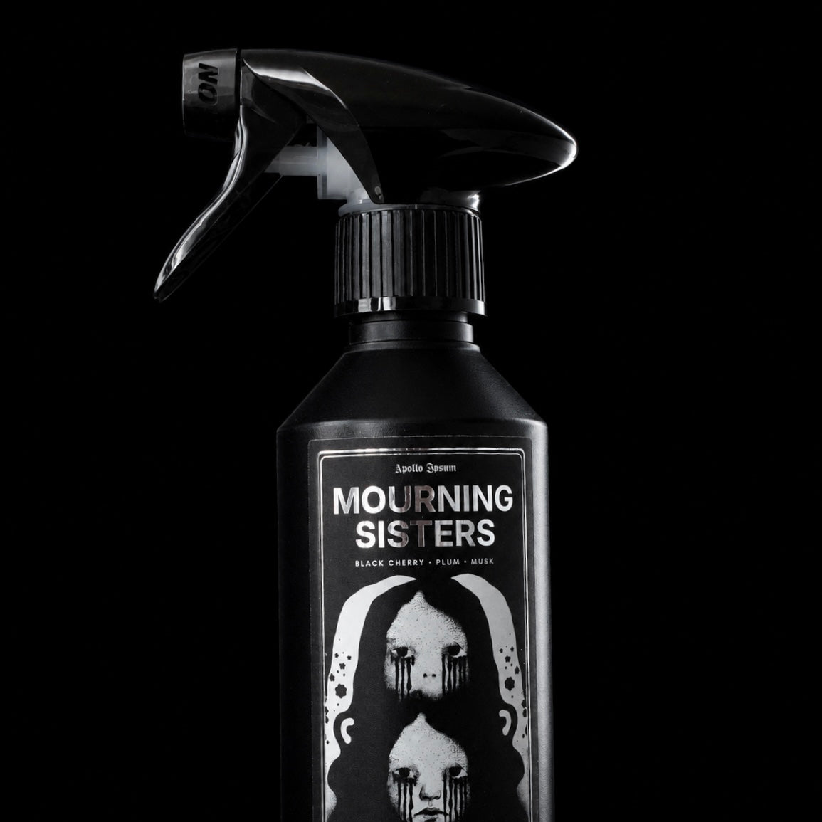 Mourning Sisters long-lasting fabric spray bottle with fine-mist trigger