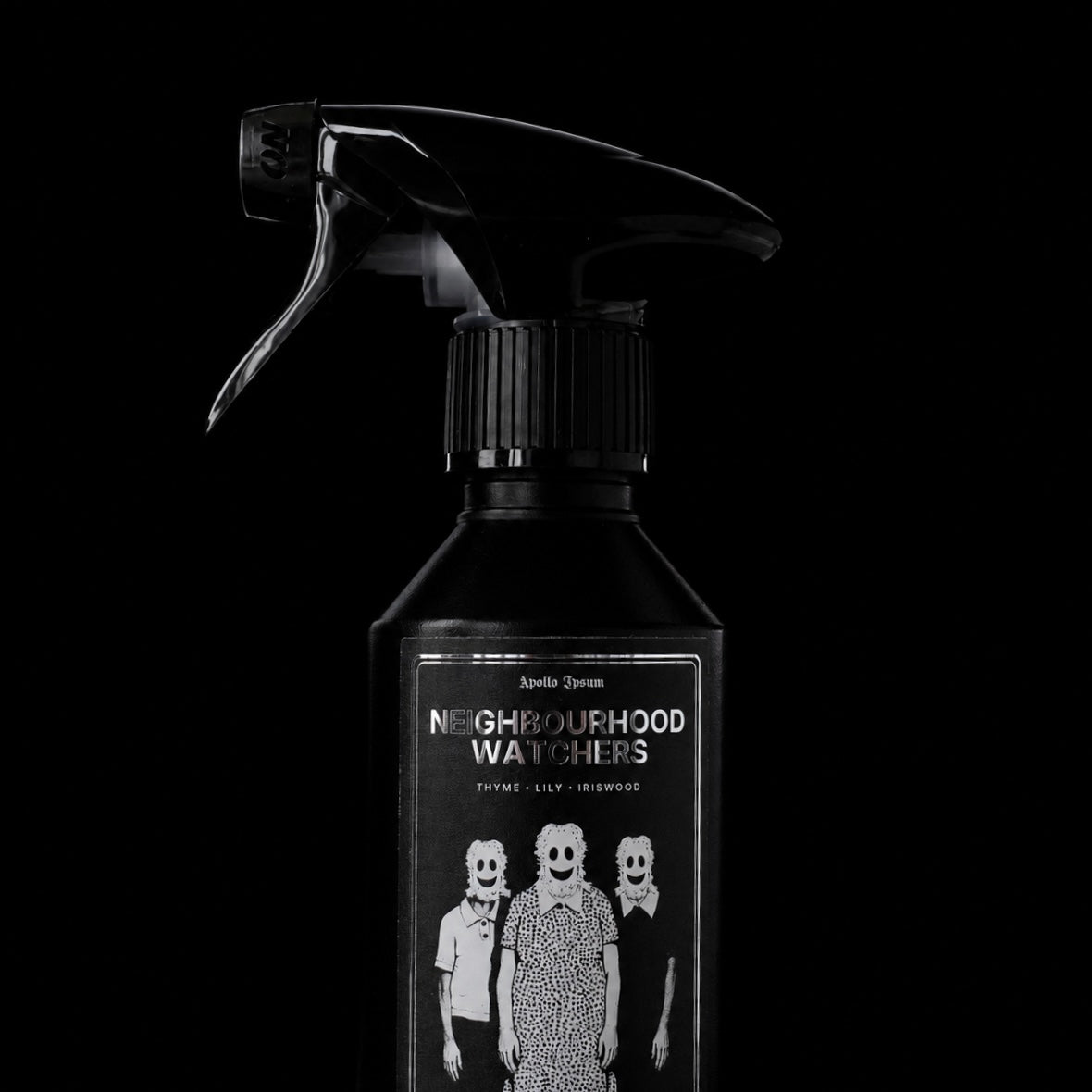 Neighbourhood Watchers home fragrance spray bottle with fine-mist trigger