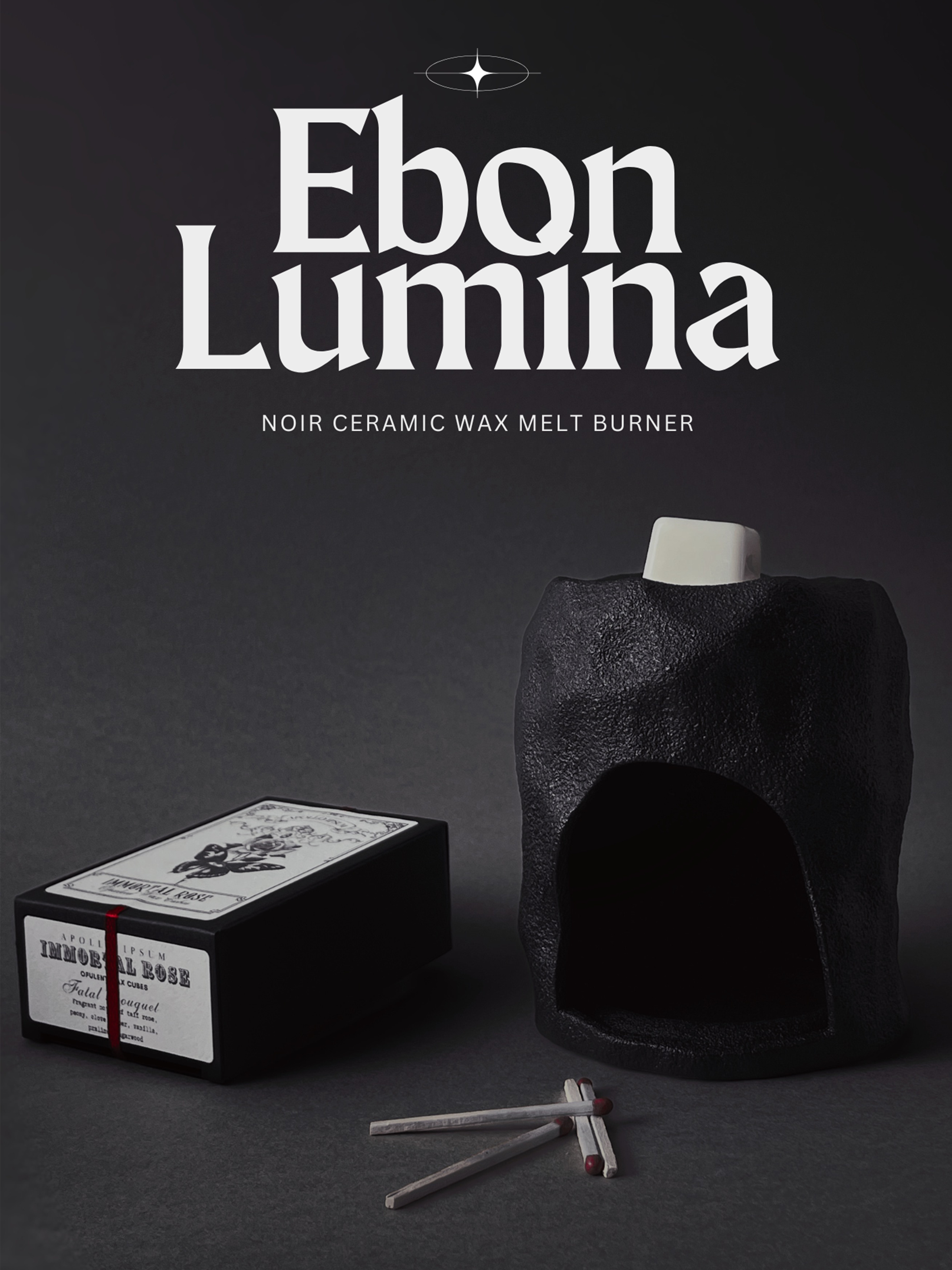 Ebon Lumina Ceramic Wax Burner