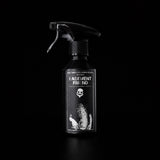 Basement Friend 250ml room and fabric spray by Apollo Ipsum on a black studio background