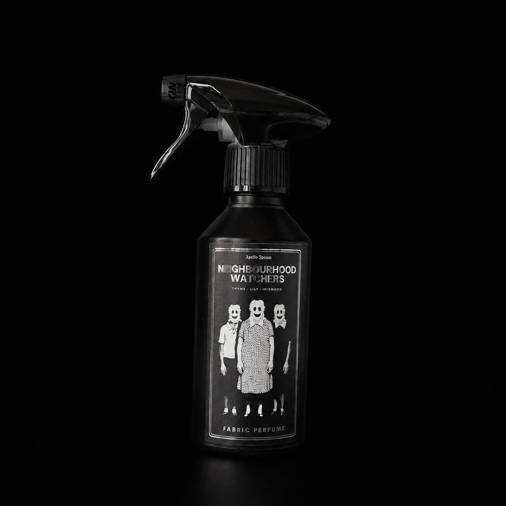 Neighbourhood Watchers 250ml room and fabric spray by Apollo Ipsum on black