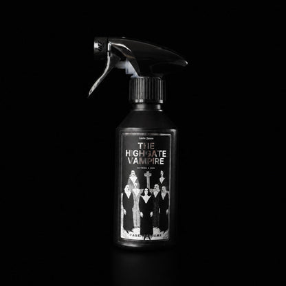 The Highgate Vampire 250ml gothic room and fabric spray by Apollo Ipsum on black