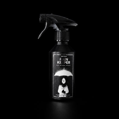 Rain Keeper 250ml earthy room and fabric spray by Apollo Ipsum on black