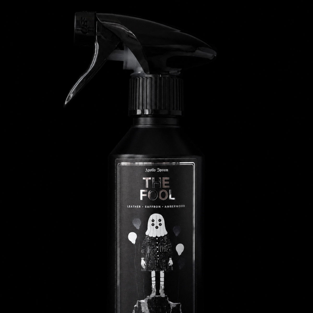 The Fool long-lasting fabric spray bottle with fine-mist trigger